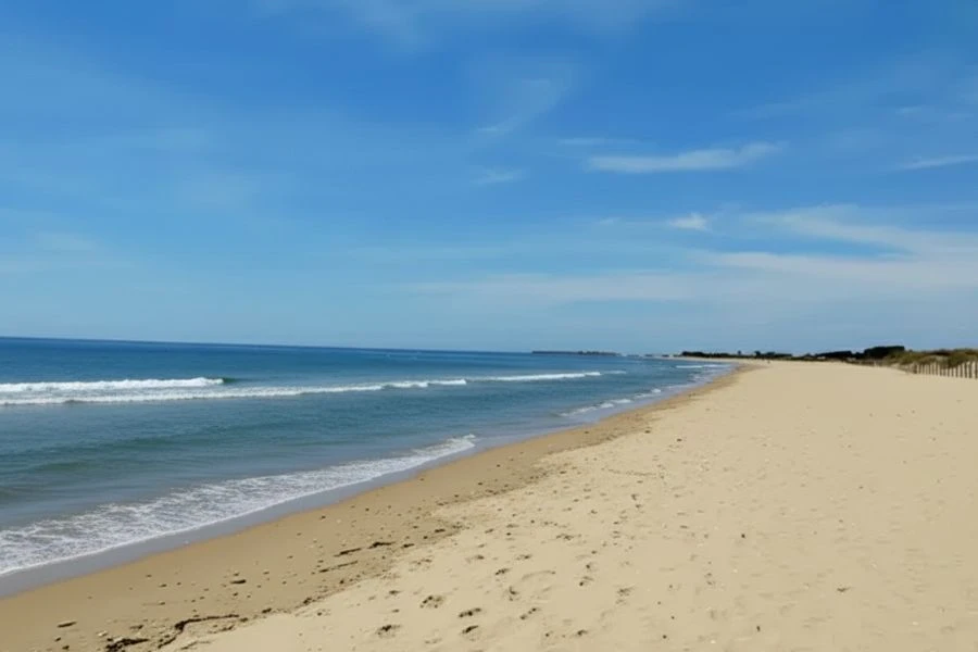 Playa natural de La Redondela con pinares